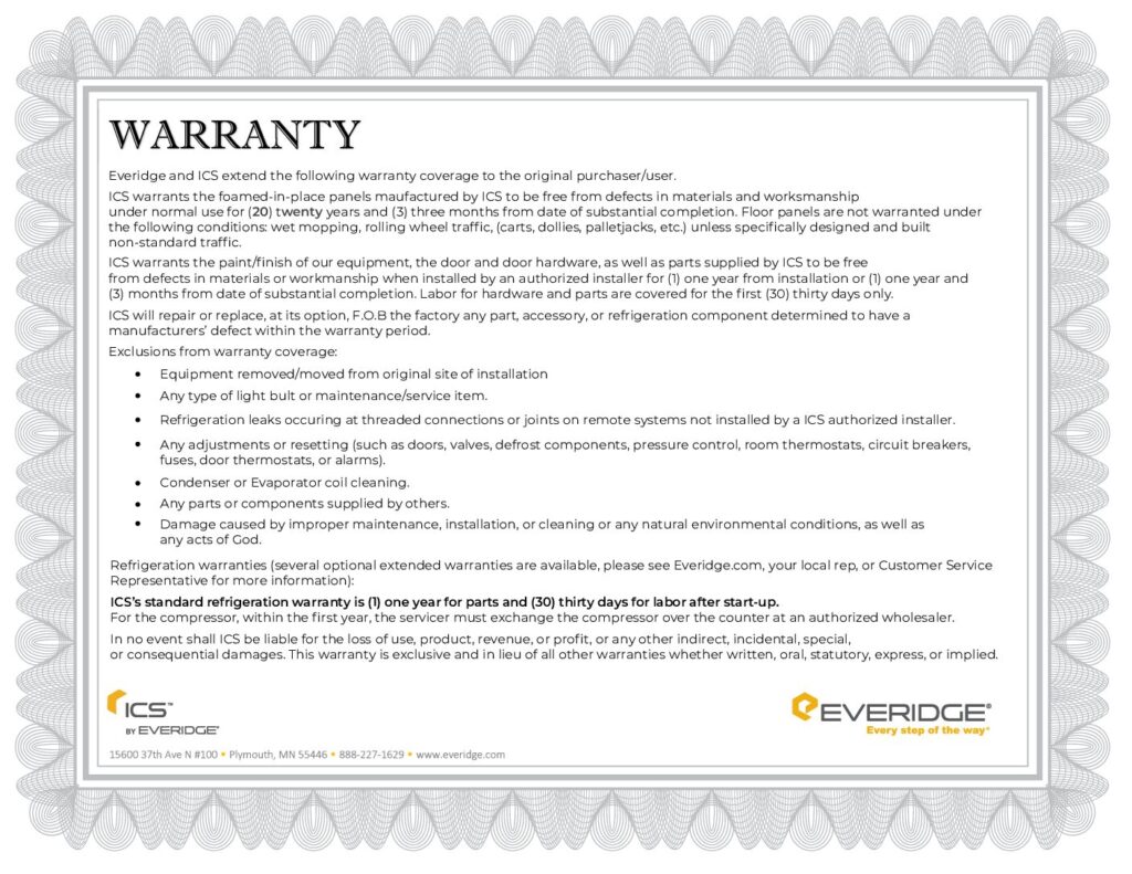 ICS LIMITED WARRANTY