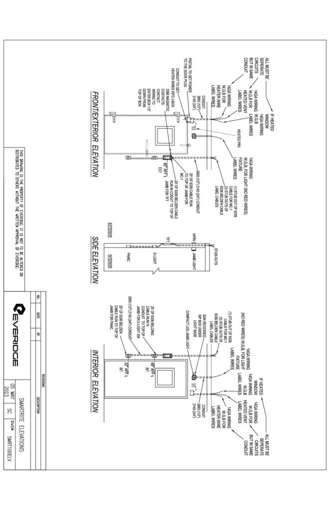 SMRT100ELV – ELEVATIONS - SMARTRITE MONITOR SYSTEM