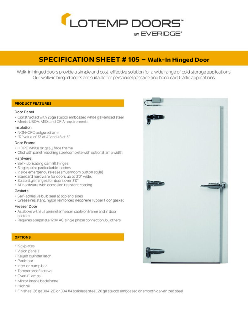 IN-FITTING HINGED DOORS SPECIFICATIONS