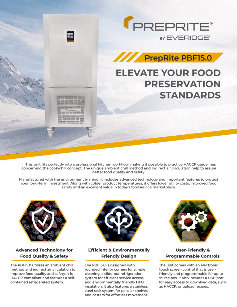 PrepRite PBF15.0Sell Sheet -Featured