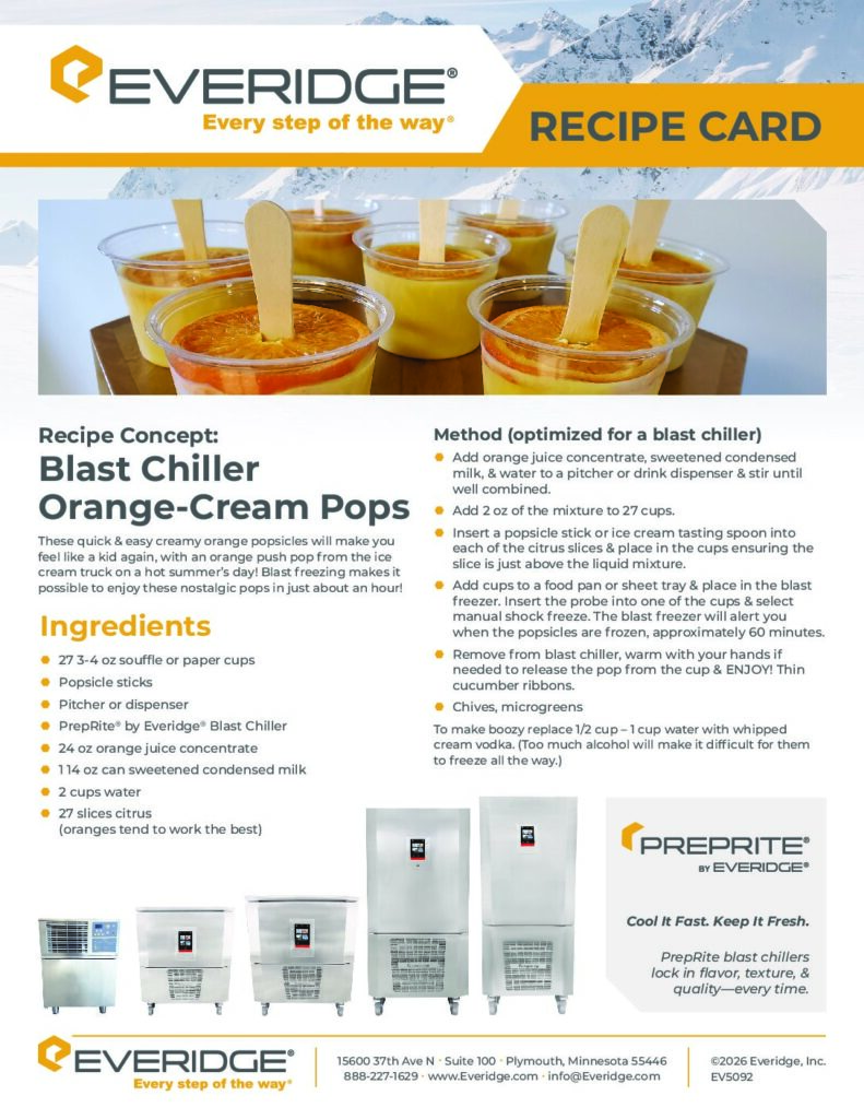 Orange Cream Pop Recipe Card